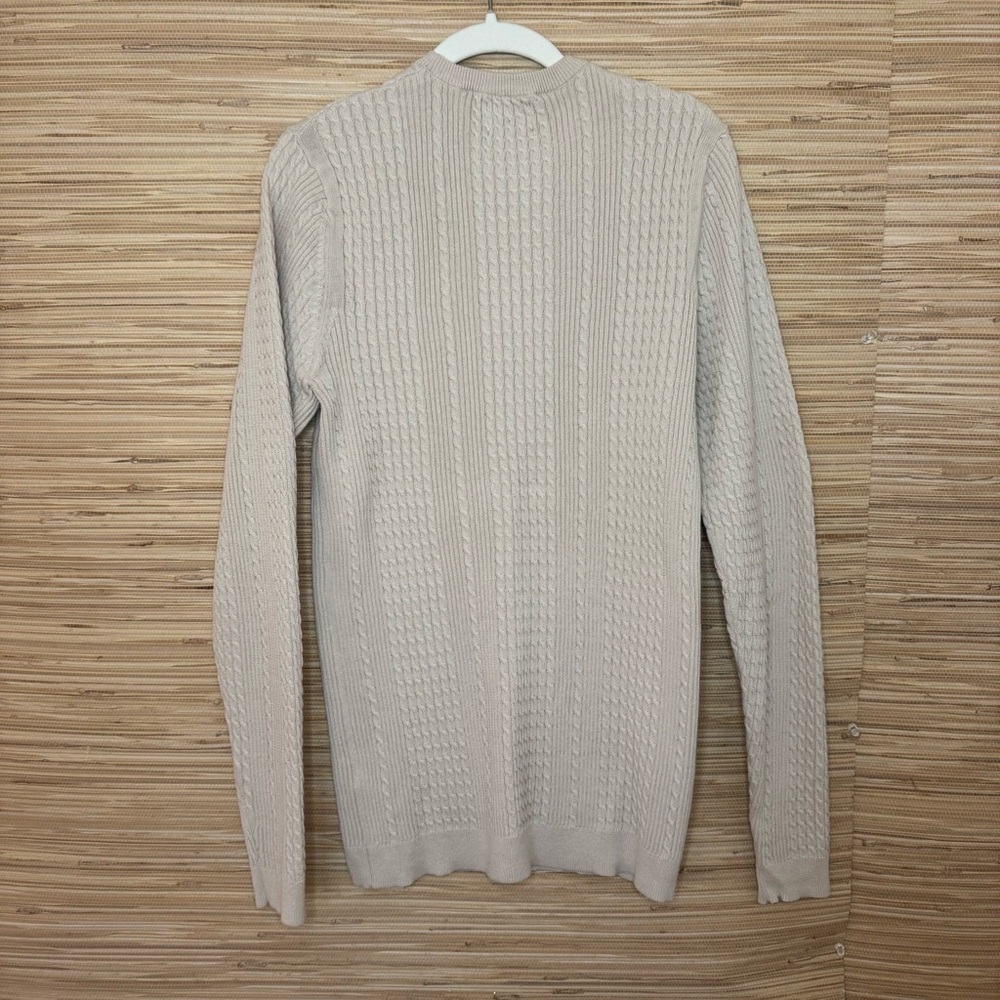 ASOS Design Cable & Rib Knit Muscle Fit Sweater - Picture 3 of 10